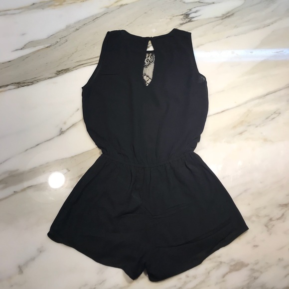 Ella Moss Crepe & Lace Romper - Picture 3 of 5